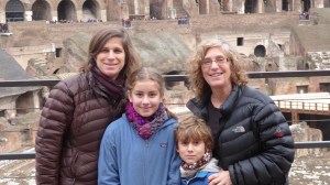 Still speaking to each other on Day 20 (Colosseum, Rome).